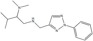 [2-(dimethylamino)-3-methylbutyl][(2-phenyl-2H-1,2,3-triazol-4-yl)methyl]amine 구조식 이미지