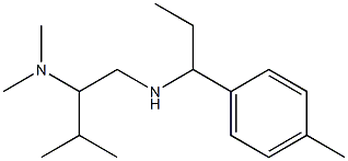 [2-(dimethylamino)-3-methylbutyl][1-(4-methylphenyl)propyl]amine Structure