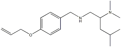 [2-(dimethylamino)-4-methylpentyl]({[4-(prop-2-en-1-yloxy)phenyl]methyl})amine Structure
