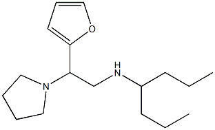[2-(furan-2-yl)-2-(pyrrolidin-1-yl)ethyl](heptan-4-yl)amine Structure