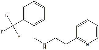 [2-(pyridin-2-yl)ethyl]({[2-(trifluoromethyl)phenyl]methyl})amine Structure