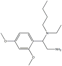 [2-amino-1-(2,4-dimethoxyphenyl)ethyl](butyl)ethylamine 구조식 이미지