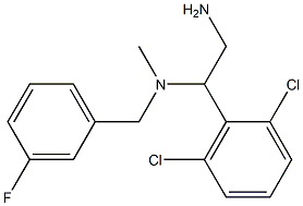 [2-amino-1-(2,6-dichlorophenyl)ethyl][(3-fluorophenyl)methyl]methylamine Structure