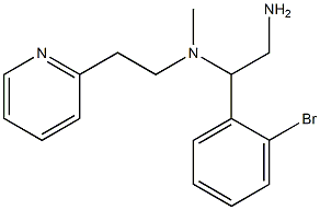 [2-amino-1-(2-bromophenyl)ethyl](methyl)[2-(pyridin-2-yl)ethyl]amine Structure