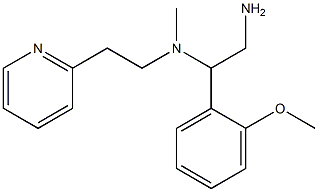 [2-amino-1-(2-methoxyphenyl)ethyl](methyl)[2-(pyridin-2-yl)ethyl]amine 구조식 이미지