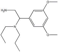 [2-amino-1-(3,5-dimethoxyphenyl)ethyl]dipropylamine Structure