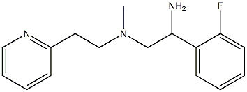 [2-amino-2-(2-fluorophenyl)ethyl](methyl)[2-(pyridin-2-yl)ethyl]amine 구조식 이미지