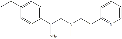 [2-amino-2-(4-ethylphenyl)ethyl](methyl)[2-(pyridin-2-yl)ethyl]amine 구조식 이미지