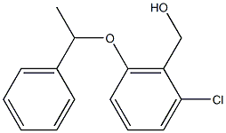 [2-chloro-6-(1-phenylethoxy)phenyl]methanol Structure