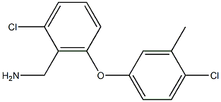 [2-chloro-6-(4-chloro-3-methylphenoxy)phenyl]methanamine Structure