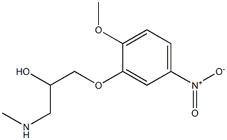 [2-hydroxy-3-(2-methoxy-5-nitrophenoxy)propyl](methyl)amine Structure
