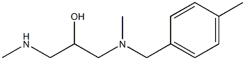 [2-hydroxy-3-(methylamino)propyl](methyl)[(4-methylphenyl)methyl]amine Structure
