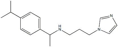 [3-(1H-imidazol-1-yl)propyl]({1-[4-(propan-2-yl)phenyl]ethyl})amine 구조식 이미지