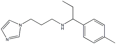 [3-(1H-imidazol-1-yl)propyl][1-(4-methylphenyl)propyl]amine Structure