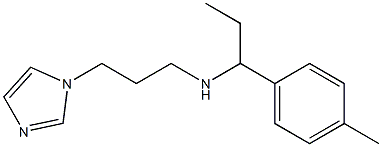 [3-(1H-imidazol-1-yl)propyl][1-(4-methylphenyl)propyl]amine 구조식 이미지