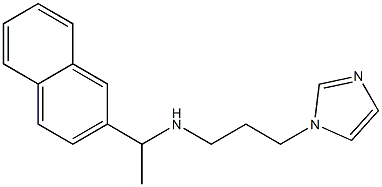 [3-(1H-imidazol-1-yl)propyl][1-(naphthalen-2-yl)ethyl]amine 구조식 이미지