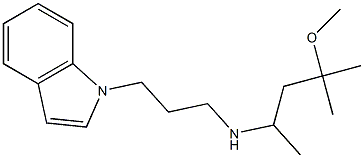 [3-(1H-indol-1-yl)propyl](4-methoxy-4-methylpentan-2-yl)amine 구조식 이미지