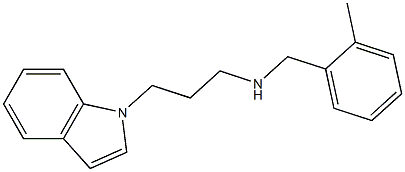 [3-(1H-indol-1-yl)propyl][(2-methylphenyl)methyl]amine 구조식 이미지