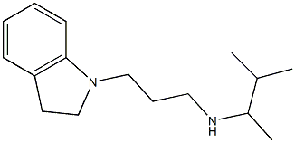 [3-(2,3-dihydro-1H-indol-1-yl)propyl](3-methylbutan-2-yl)amine Structure