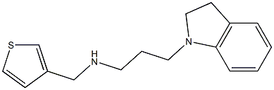 [3-(2,3-dihydro-1H-indol-1-yl)propyl](thiophen-3-ylmethyl)amine Structure