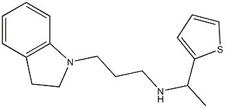 [3-(2,3-dihydro-1H-indol-1-yl)propyl][1-(thiophen-2-yl)ethyl]amine 구조식 이미지
