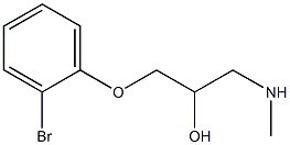 [3-(2-bromophenoxy)-2-hydroxypropyl](methyl)amine Structure