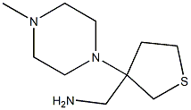 [3-(4-methylpiperazin-1-yl)tetrahydrothien-3-yl]methylamine Structure