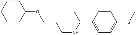 [3-(cyclohexyloxy)propyl]({1-[4-(methylsulfanyl)phenyl]ethyl})amine 구조식 이미지