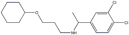 [3-(cyclohexyloxy)propyl][1-(3,4-dichlorophenyl)ethyl]amine Structure