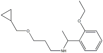 [3-(cyclopropylmethoxy)propyl][1-(2-ethoxyphenyl)ethyl]amine Structure