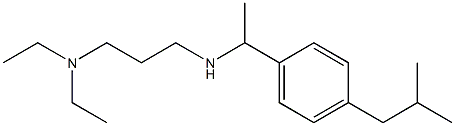 [3-(diethylamino)propyl]({1-[4-(2-methylpropyl)phenyl]ethyl})amine Structure