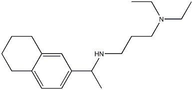 [3-(diethylamino)propyl][1-(5,6,7,8-tetrahydronaphthalen-2-yl)ethyl]amine 구조식 이미지