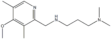 [3-(dimethylamino)propyl][(4-methoxy-3,5-dimethylpyridin-2-yl)methyl]amine 구조식 이미지