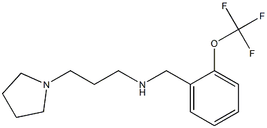 [3-(pyrrolidin-1-yl)propyl]({[2-(trifluoromethoxy)phenyl]methyl})amine Structure