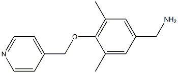 [3,5-dimethyl-4-(pyridin-4-ylmethoxy)phenyl]methanamine Structure