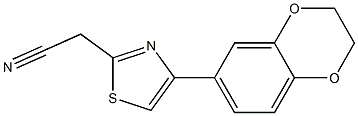 [4-(2,3-dihydro-1,4-benzodioxin-6-yl)-1,3-thiazol-2-yl]acetonitrile Structure