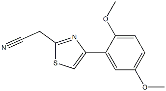 [4-(2,5-dimethoxyphenyl)-1,3-thiazol-2-yl]acetonitrile 구조식 이미지