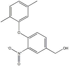 [4-(2,5-dimethylphenoxy)-3-nitrophenyl]methanol Structure