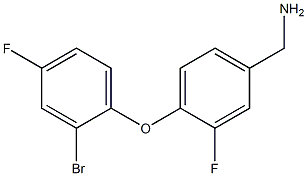 [4-(2-bromo-4-fluorophenoxy)-3-fluorophenyl]methanamine 구조식 이미지