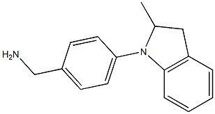 [4-(2-methyl-2,3-dihydro-1H-indol-1-yl)phenyl]methanamine 구조식 이미지