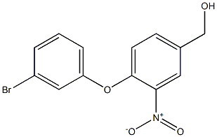 [4-(3-bromophenoxy)-3-nitrophenyl]methanol 구조식 이미지