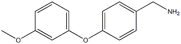 [4-(3-methoxyphenoxy)phenyl]methanamine Structure