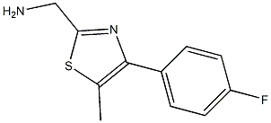 [4-(4-fluorophenyl)-5-methyl-1,3-thiazol-2-yl]methanamine 구조식 이미지