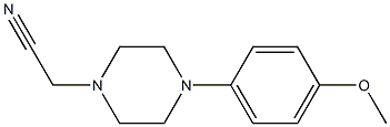 [4-(4-methoxyphenyl)piperazin-1-yl]acetonitrile 구조식 이미지