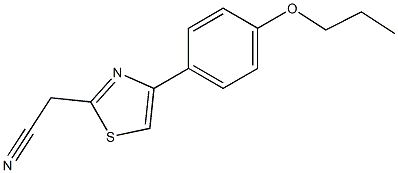 [4-(4-propoxyphenyl)-1,3-thiazol-2-yl]acetonitrile 구조식 이미지