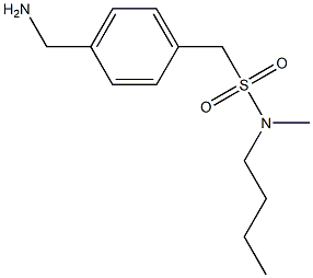 [4-(aminomethyl)phenyl]-N-butyl-N-methylmethanesulfonamide 구조식 이미지