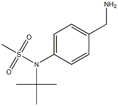 [4-(aminomethyl)phenyl]-N-tert-butylmethanesulfonamide 구조식 이미지