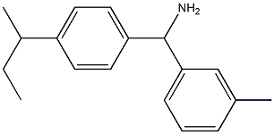 [4-(butan-2-yl)phenyl](3-methylphenyl)methanamine 구조식 이미지