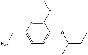 [4-(butan-2-yloxy)-3-methoxyphenyl]methanamine Structure