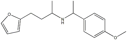 [4-(furan-2-yl)butan-2-yl][1-(4-methoxyphenyl)ethyl]amine Structure